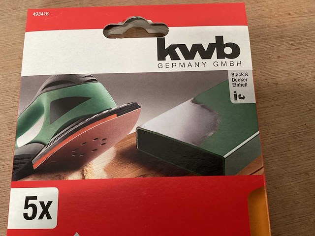 Kwb schuurpapier vlakschuurmachine 107x175mm, 5 pack (39x) - afbeelding 3 van  4