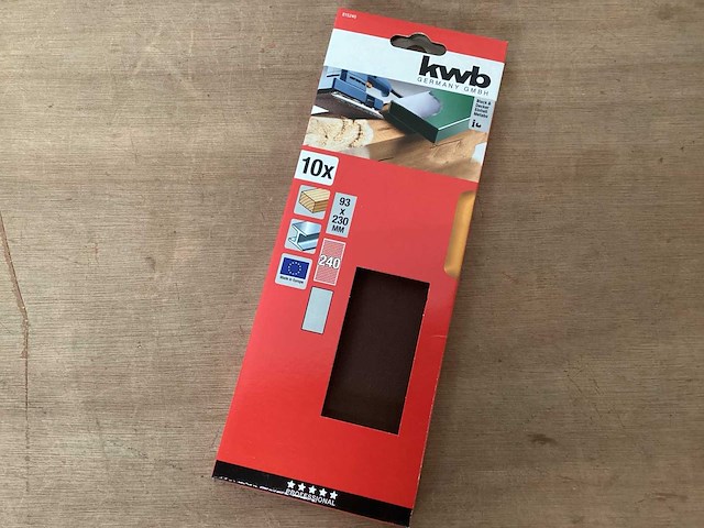 Kwb schuurpapier vlakschuurmachine 93x230mm, 10 pack (31x) - afbeelding 2 van  4