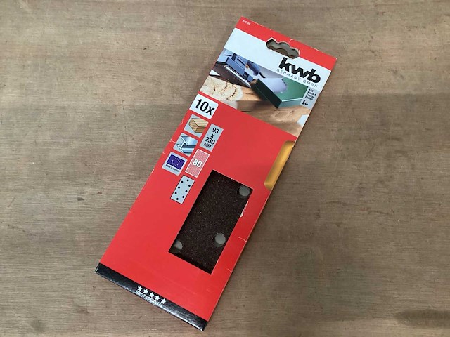 Kwb schuurpapier vlakschuurmachine 93x230mm, 10 pack (39x) - afbeelding 1 van  5