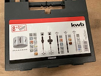 Kwb set gatenzagen in kunststof koffer - afbeelding 4 van  5