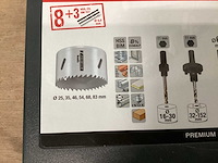 Kwb set gatenzagen in kunststof koffer - afbeelding 5 van  5