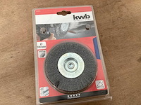 Kwb staalborstel 100 mm, op stift (15x) - afbeelding 1 van  2