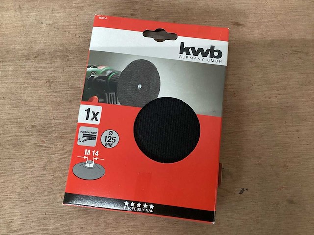Kwb steunschijf 125 mm voor boormachine (17x) - afbeelding 1 van  1