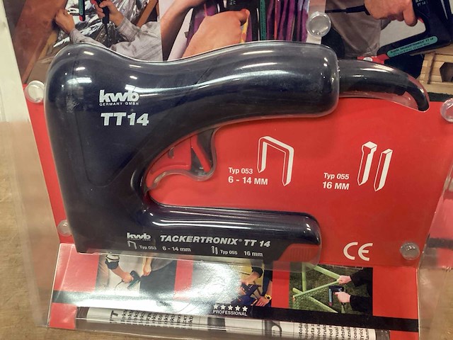 Kwb tt14 elektrische tacker 230v (2x) - afbeelding 2 van  5