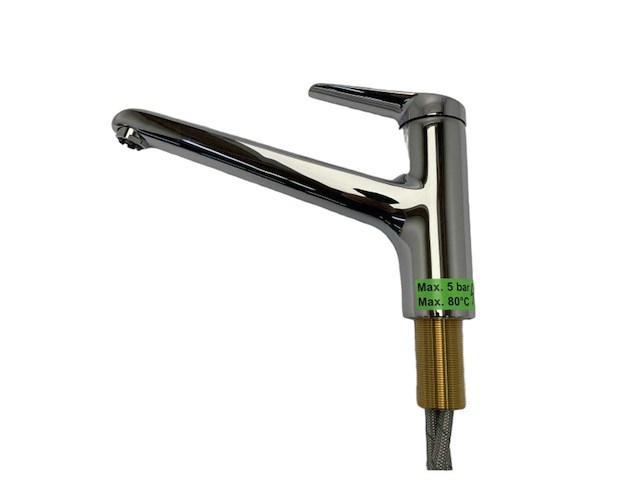 Kwc adrena single lever kitchen mixer tap chrome - 10.325.023.000fl - afbeelding 1 van  10