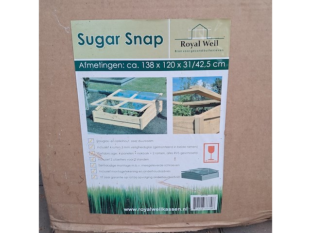 Kweekkas royal well, sugar snap - afbeelding 4 van  4