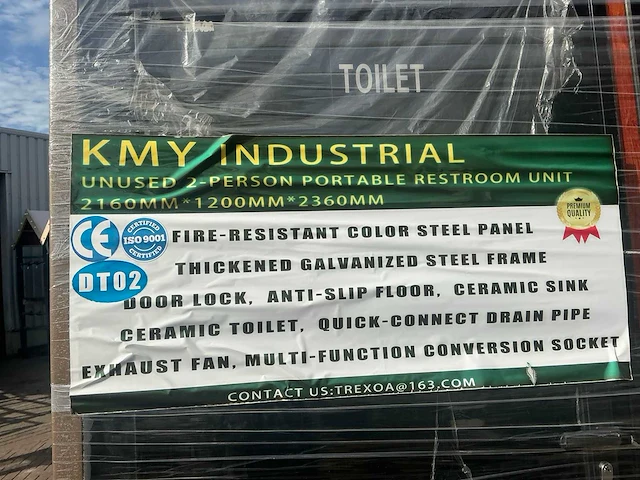 Kym dt-02 portable restroom toilet - afbeelding 6 van  15
