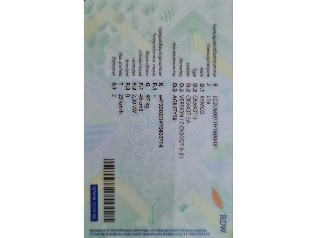 Kymco - agility fat 12" fr l agility50 - scooter -dkn-68-v - afbeelding 6 van  6