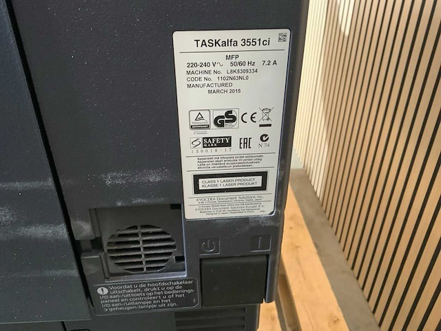 Kyocera - taskalfa 3551ci - kleur all-in-one laserprinter - afbeelding 3 van  11