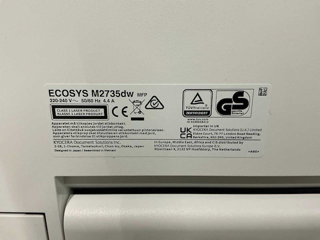 Kyocera ecosys m2735dw printer - afbeelding 8 van  8