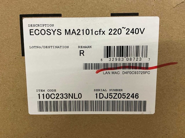 Kyocera ecosys ma2101cfx laserprinter - afbeelding 4 van  15