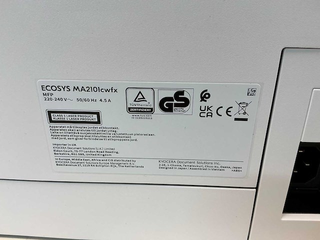 Kyocera ecosys ma2101cwfx printer - afbeelding 10 van  10
