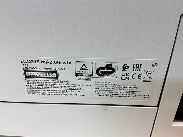 Kyocera ecosys ma2600cwfx printer - afbeelding 2 van  10