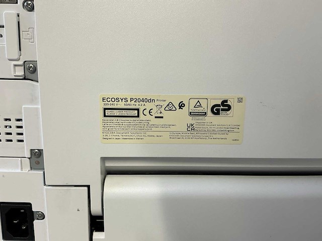 Kyocera ecosys p2040dn overige printers en copiers - afbeelding 10 van  11