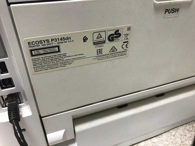 Kyocera ecosys p3145dn laserprinter - afbeelding 4 van  4
