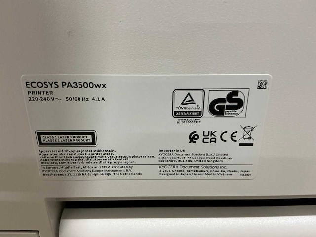 Kyocera ecosys pa2101cwx overige printers en copiers - afbeelding 10 van  10