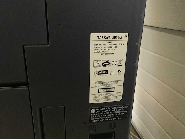 Kyocera taskalfa 2551ci laserprinter - afbeelding 2 van  10