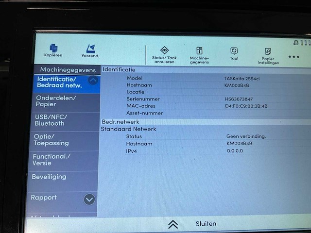 Kyocera taskalfa 2554ci laser all-in-one - afbeelding 3 van  9