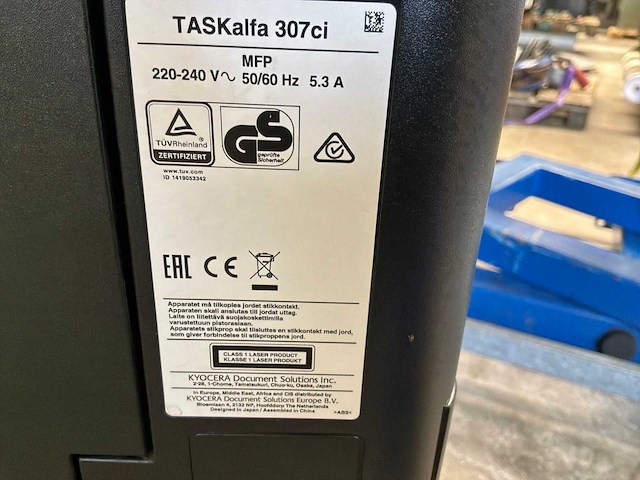 Kyocera taskalfa 307i multifunctional - afbeelding 9 van  9