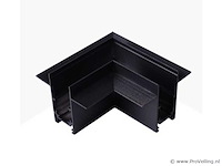 L-connector voor inbouw magnetische rails 20 mm - horizontaal (x4) - afbeelding 1 van  4