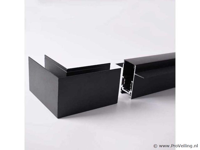 L-connector voor uitsteekmagnetische rails 20 mm - horizontaal (x4) - afbeelding 2 van  4