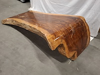 L shape tafel walnoot stam, bruin, 2026 - afbeelding 2 van  9