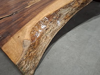 L shape tafel walnoot stam, bruin, 2026 - afbeelding 5 van  9