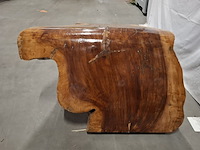 L shape tafel walnoot stam, bruin, 2026 - afbeelding 6 van  9