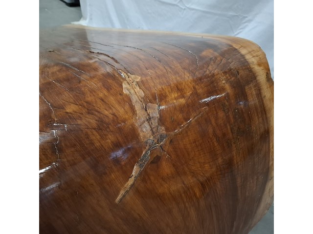 L shape tafel walnoot stam, bruin, 2026 - afbeelding 8 van  9