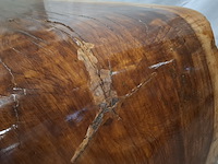 L shape tafel walnoot stam, bruin, 2026 - afbeelding 8 van  9