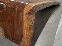 L shape tafel walnoot stam, bruin, 2026 - afbeelding 9 van  9