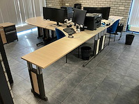 L-vorige bureauopstelling (2x) - afbeelding 1 van  7