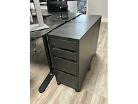 L-vormig bureau met bureaustoel en ladenkast (4x) - afbeelding 6 van  7