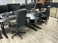 L-vormig bureau met bureaustoel en ladenkast (4x) - afbeelding 7 van  7