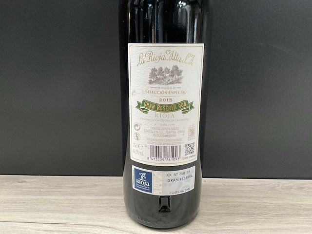 La rioja alta gran reserva 904 2015 - afbeelding 3 van  3