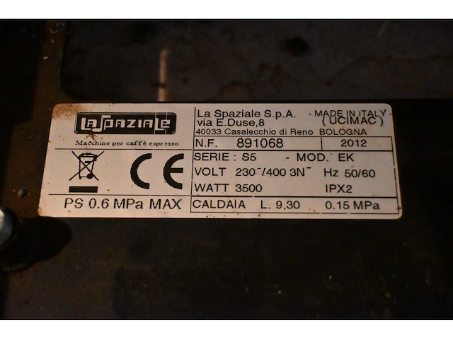 La speziale s5-ek 2-pistons koffie /espressomachine - afbeelding 5 van  7