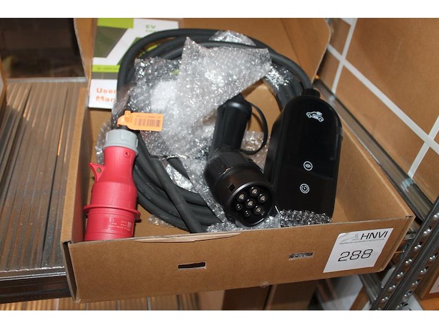 Laadkabel / mobiele lader. cee16 rood naar type 2. - afbeelding 1 van  2