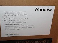 Laadkabel / mobiele lader khons g5-khons-pe-1p-16a in draagtas. schuco(230v) naar type 2. - afbeelding 4 van  4