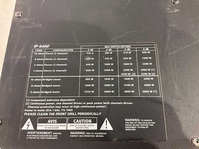 Lab gruppen fp 6400 2-kanaals versterker - afbeelding 5 van  5