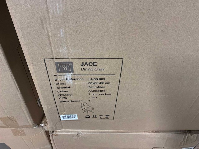 Label51 jace draaibare eetkamerstoel (6x) - afbeelding 2 van  10