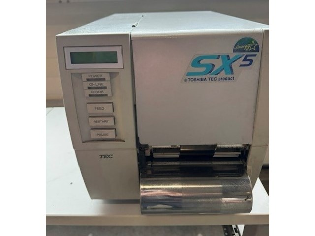 Labelprinter stickers op rol tec/toshiba, sx5, grijs, bouwjaar 2012 - afbeelding 2 van  5