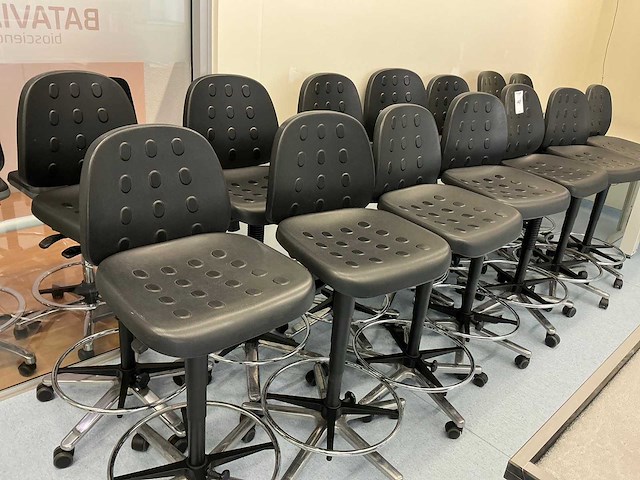 Labkod laboratorium leerstoel (14x) - afbeelding 1 van  6
