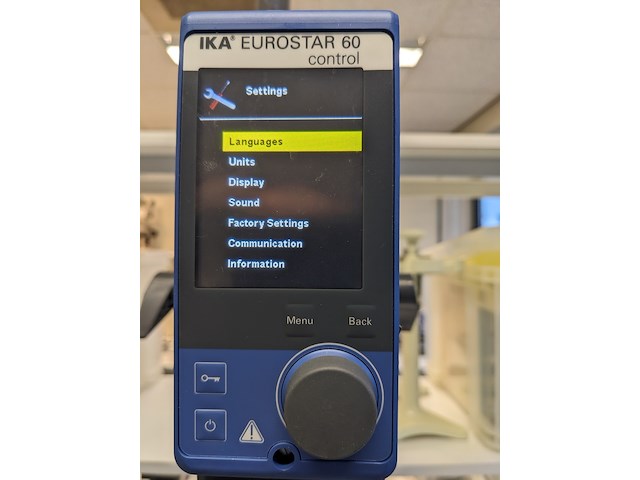 Laboratorium mixer, ika, eurostar 60 control, blauw - afbeelding 2 van  10