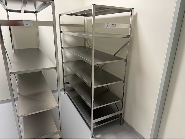 Laboratorium roestvrijstalen plankrek (3x) - afbeelding 3 van  3