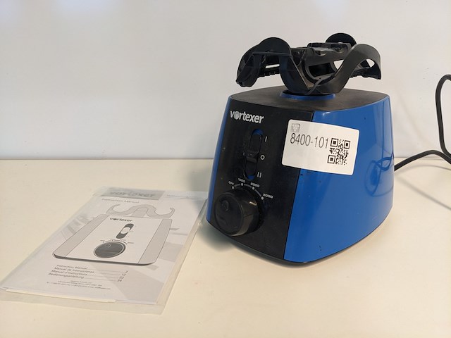 Laboratorium schudmachine, vortexer, hs120212, zwart blauw - afbeelding 1 van  5