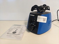 Laboratorium schudmachine, vortexer, hs120212, zwart blauw - afbeelding 1 van  5
