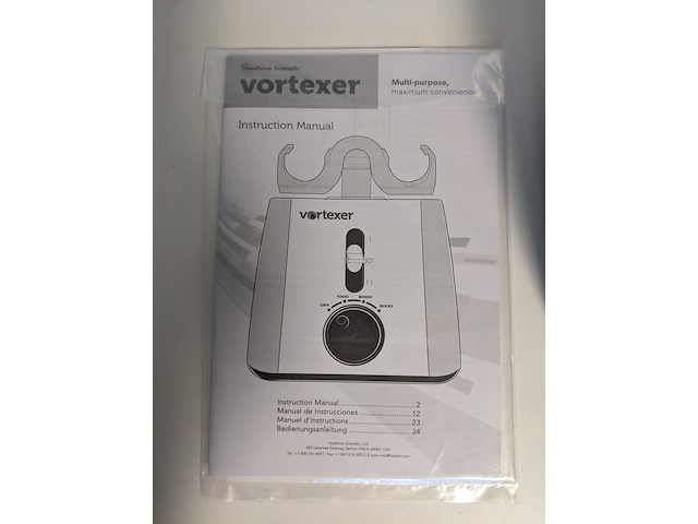 Laboratorium schudmachine, vortexer, hs120212, zwart blauw - afbeelding 3 van  5