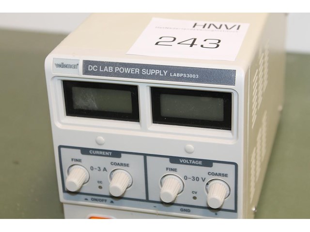 Laboratorium voedingskast / power supply velleman labps3003. - afbeelding 3 van  3