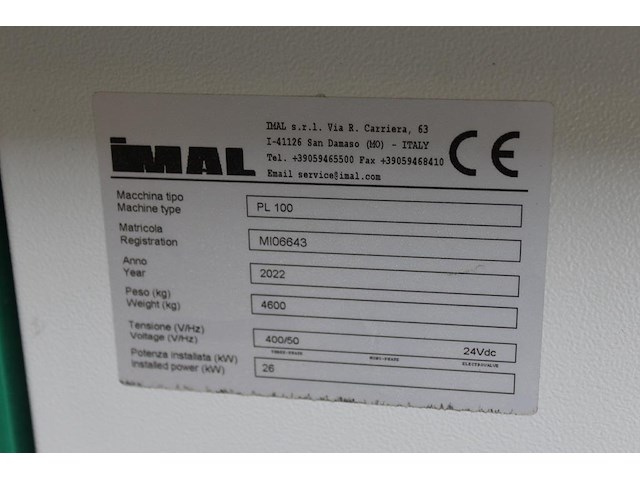 Laboratoriumpers imal pl100 met huidig persoppervlak 600 x 600 mm. bouwjaar 2020. persdruk max. 250 bar. 26... - afbeelding 6 van  9