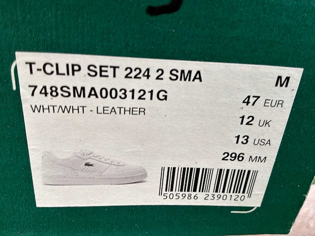 Lacoste t-clip set sneakers (5x) - afbeelding 7 van  7